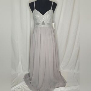 Maniju Lace Chiffon Formal Dress NWT - Size L